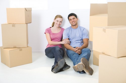 Professional removals team preparing a move in Tulsehill
