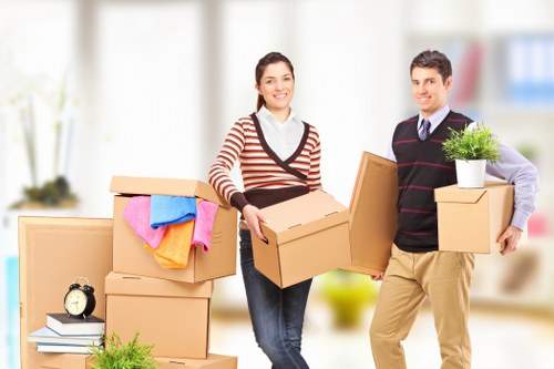 Packed household items stored safely in a Tulsehill storage space