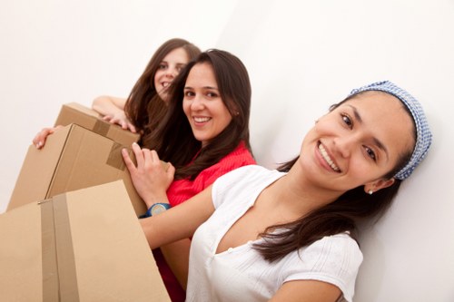 Moving van loaded for local removals in Tulsehill