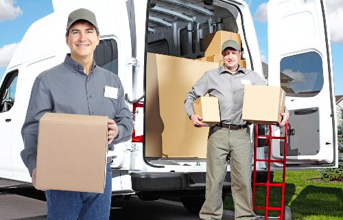 Packed boxes and furniture prepared for long-term storage in Tulsehill